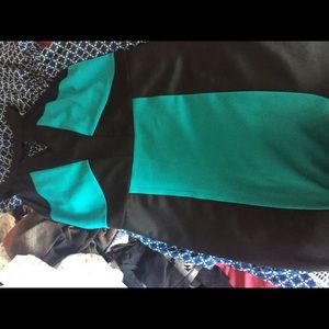 Bodycon color block dress