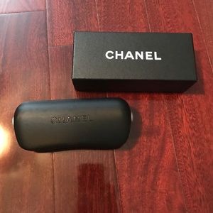 Chanel glasses case with box