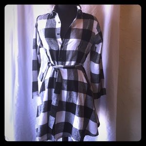 Jennifer Lawrence plaid dress