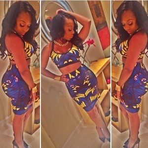 Hi rise skirt set