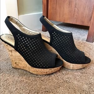 Black and Cork Wedges