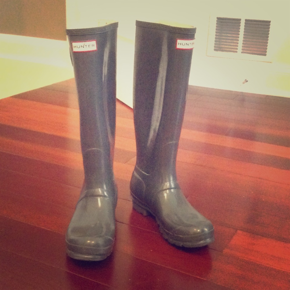 Hunter Boots - Gloss Grey