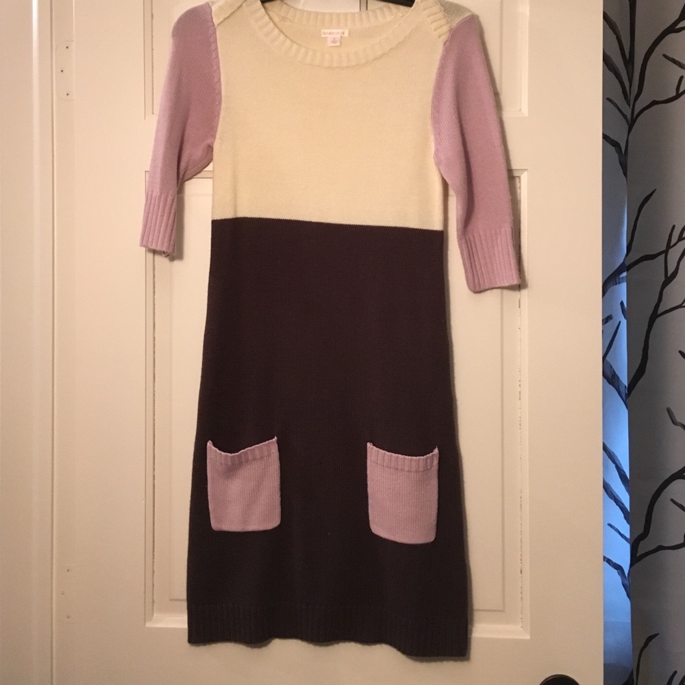Size small purple and grey sweater dress