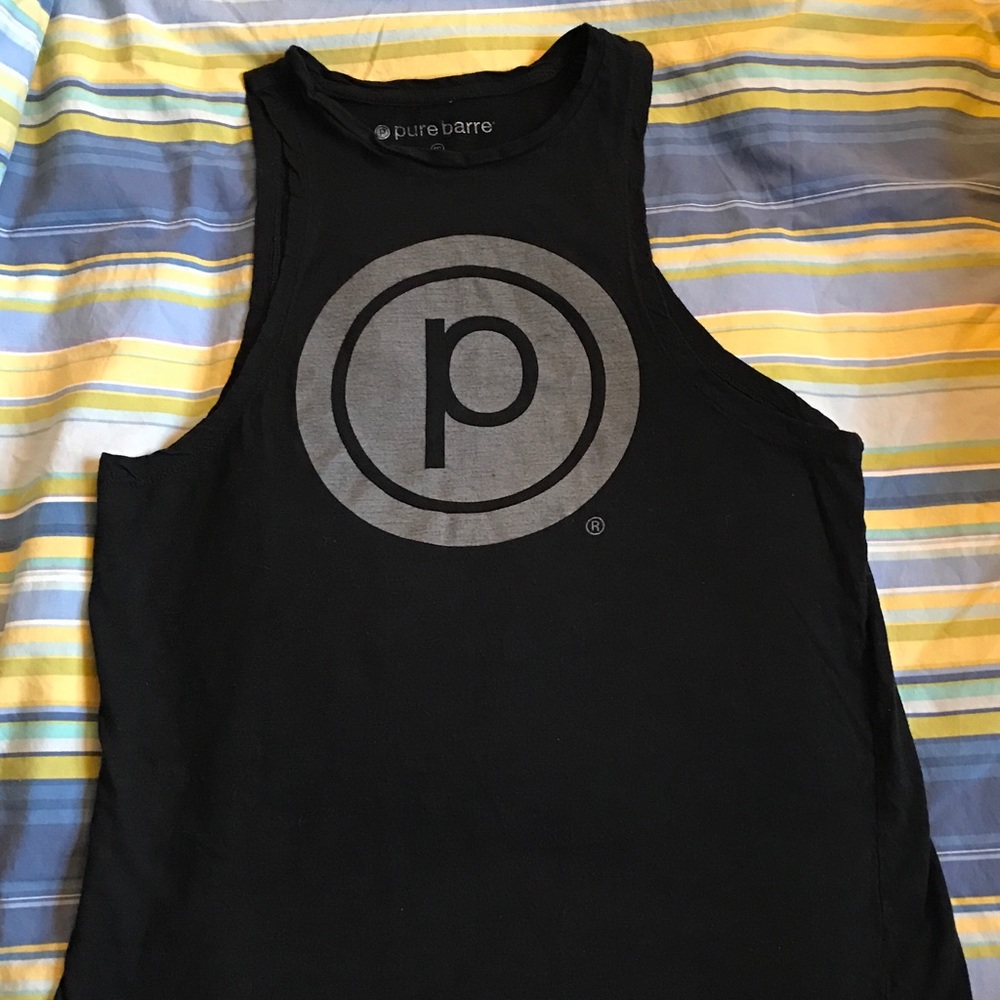 Pure Barre circle P muscle tank, size M