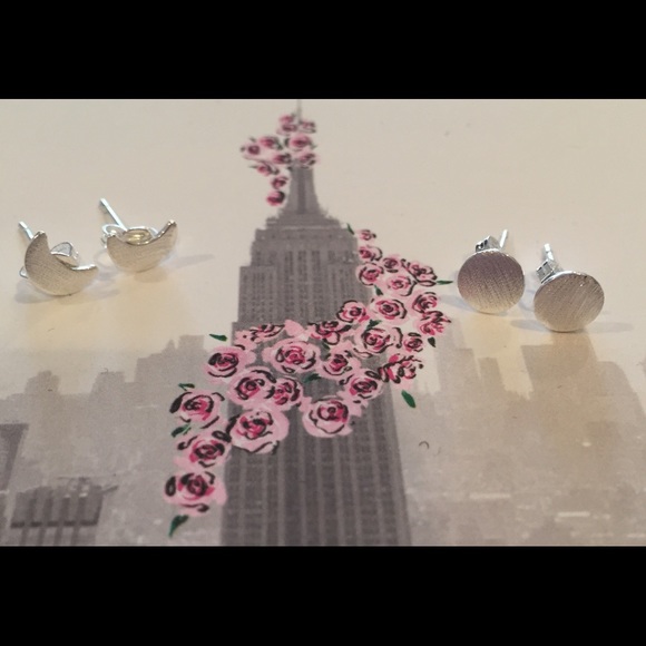 Jewelry - * Sterling Silver (925) Moon or Half Moon Studs