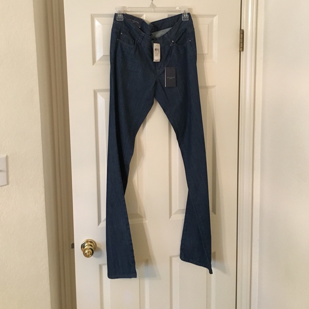 NWT Ann Taylor Modern Straight size 4 TALL Jeans