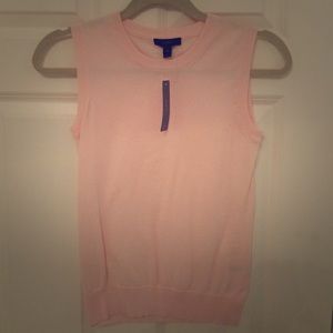 NWT J Crew pink Sweater tank top/shell