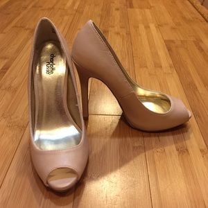 Charlotte Russe nude stilettos sz 7