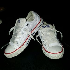 White Leather Converse