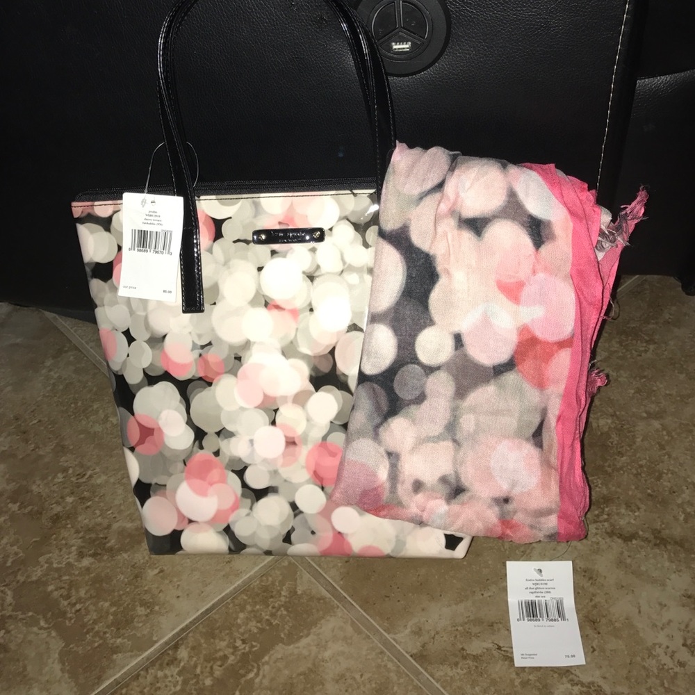 Kate spade purse and scarf