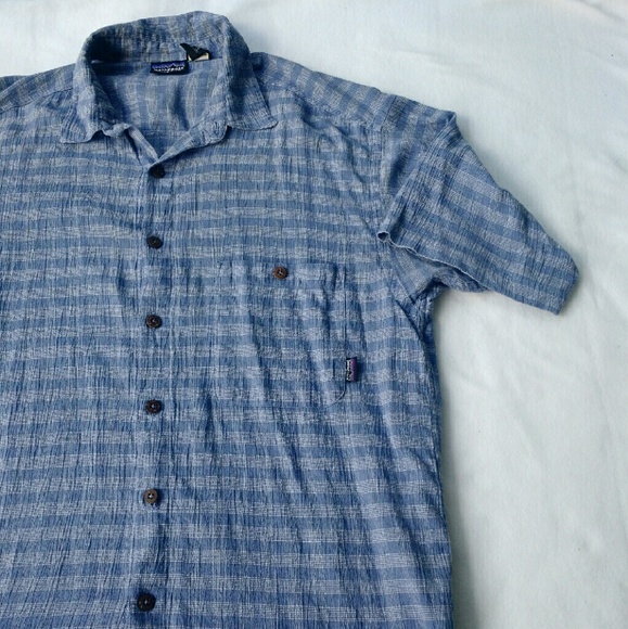 Patagonia Other - Patagonia Blue Plaid Organic Cotton Button Down