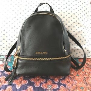 Michael Kors Rhea Small Leather Backpack