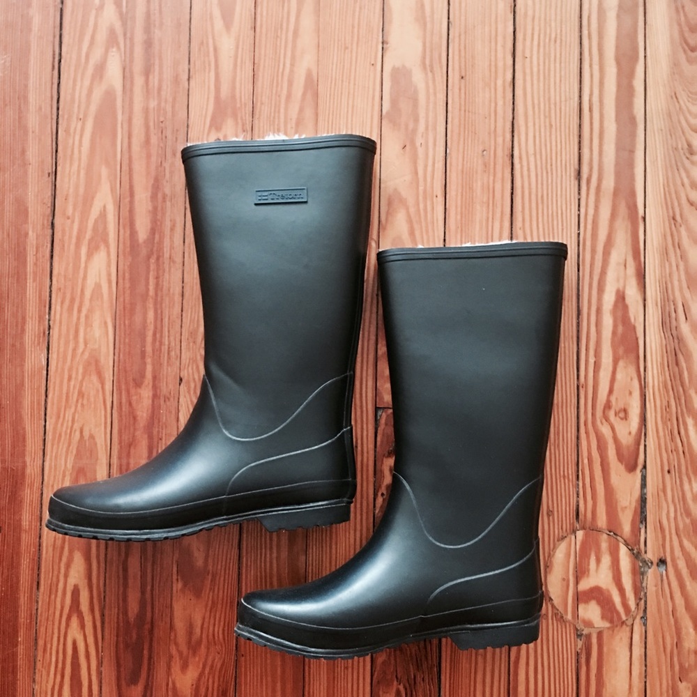 Black Tretorn Libby' Rain Boot Wide Calf