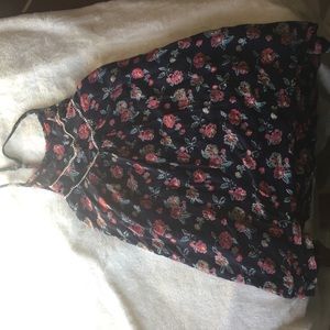 Floral crossback tank