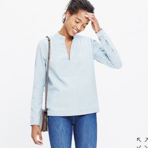 Madewell denim popover shirt