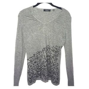 Saks Fifth Avenue Cashmere Sequined Sweater
