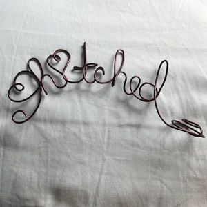 Handmade "Hitched" cake topper