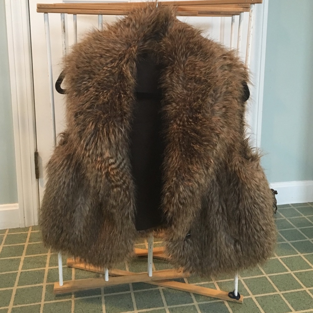 Faux fur vest