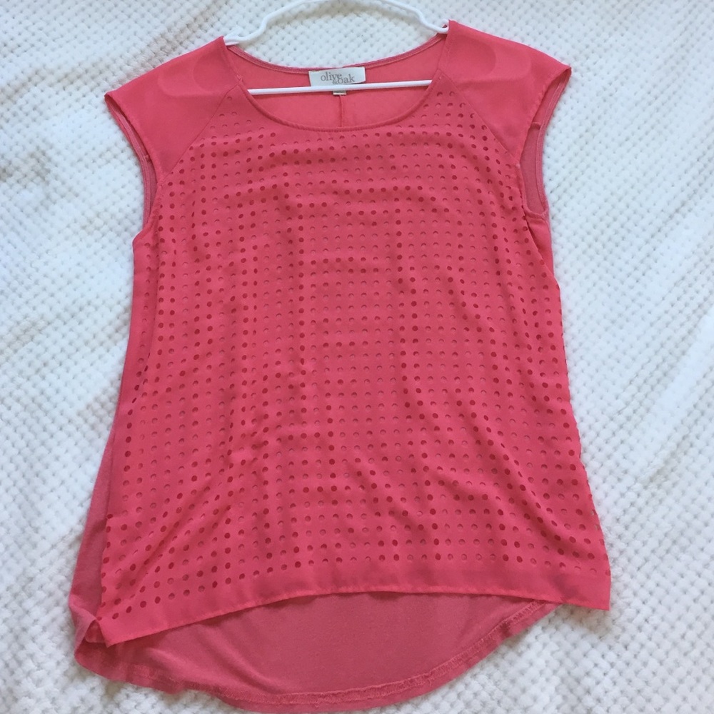 Olive and Oak Cap Sleeve Dress Shirt