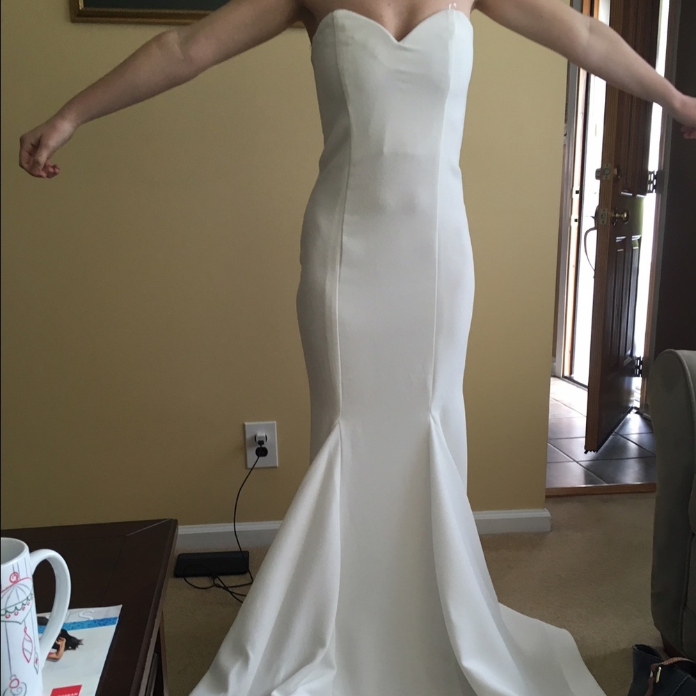 White formal dress