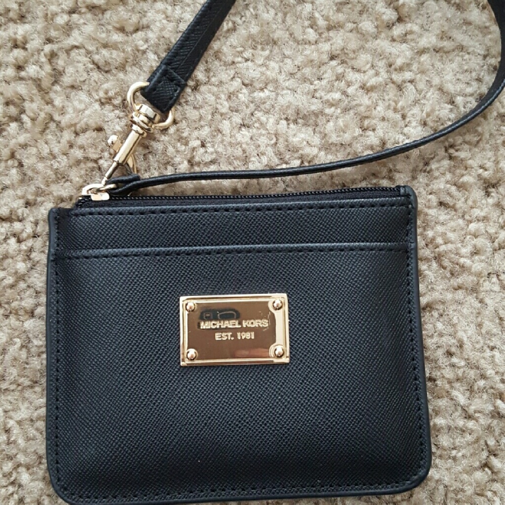 Michael by Michael Kors small black wristlet