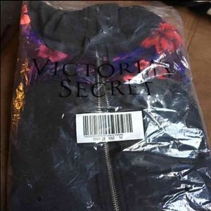 Pink bling zipper hoodie