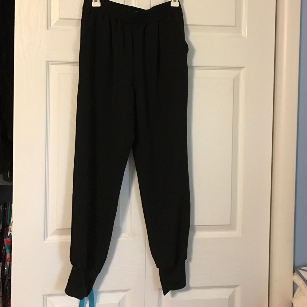 Sheer Joggers with Pockets