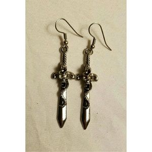 Sword earrings