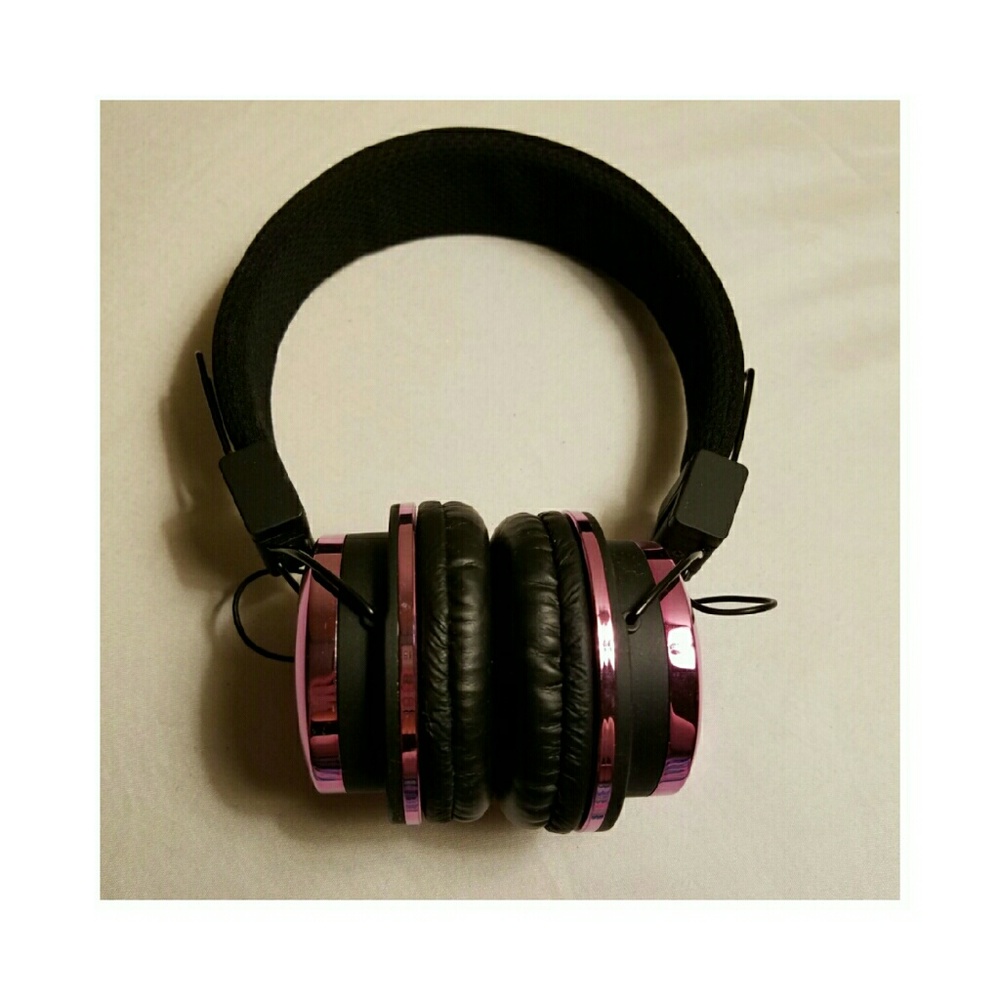 Pink headphones