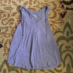 Purple tank top with hood