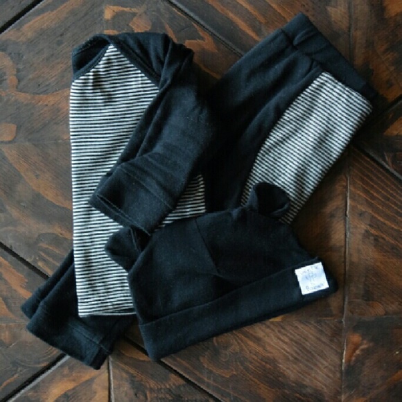 Gentle Babies Complete Matching Set - Black Stripe - Picture 4 of 4