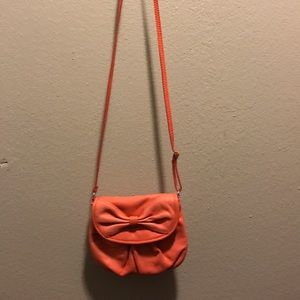 Leather crossbody handbag