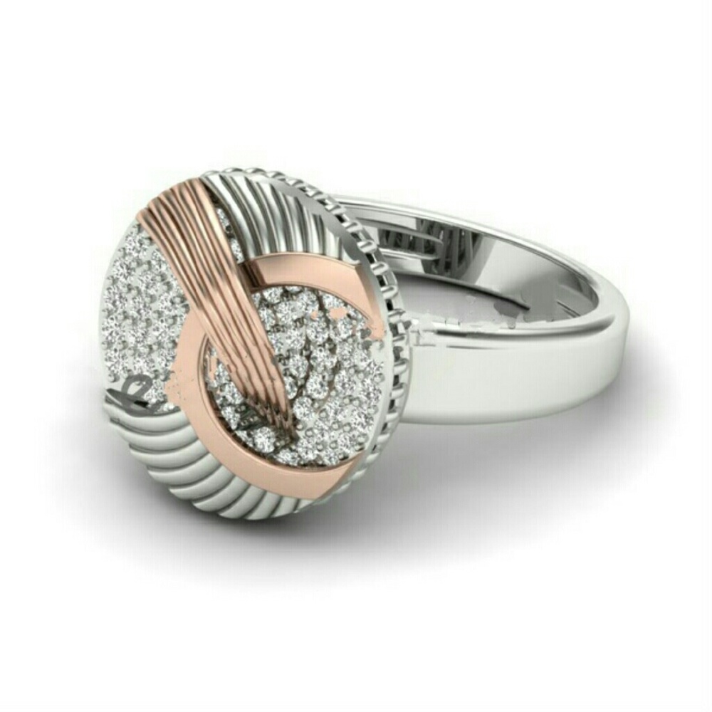 NWT .50 Karat Cz  Nickel Ring