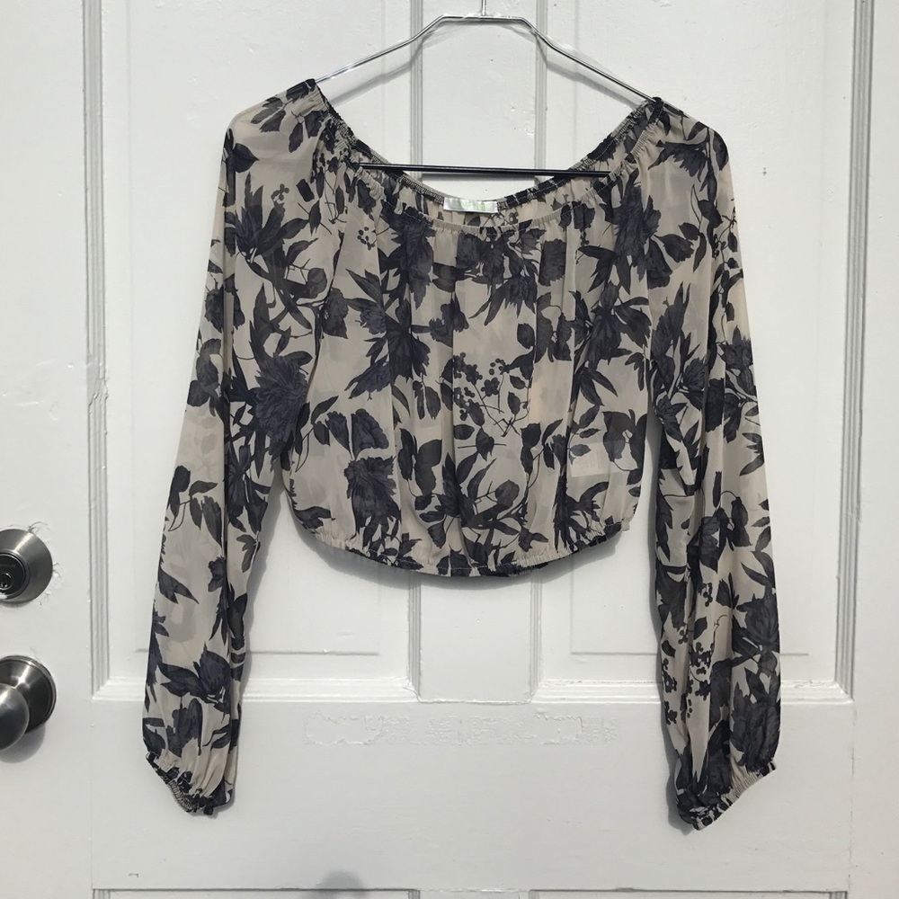 Sheer crop top