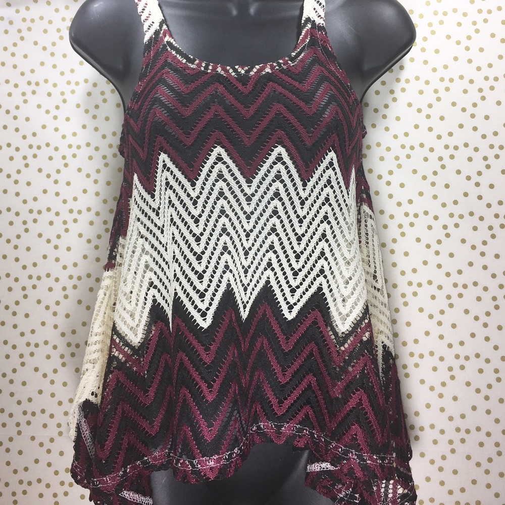 Rue 21 Sleeveless Crocheted Top