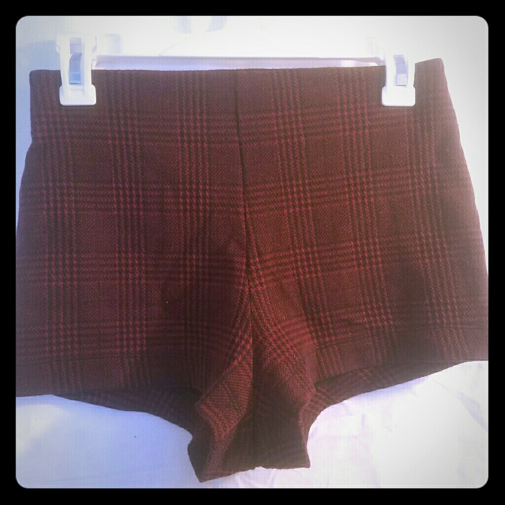 Forever 21 Plaid High Waisted Shorts
