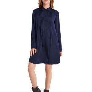 BCBGeneration Navy Pintuck Dress