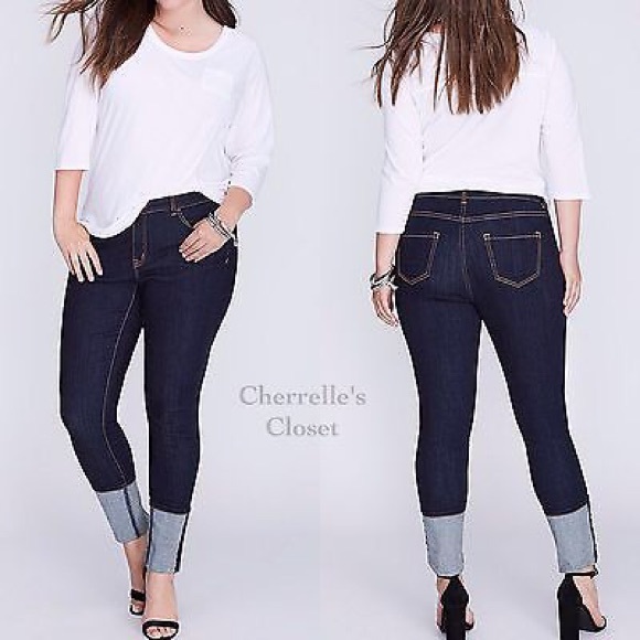 Lane Bryant Denim - 💔Sold Lane Bryant Plus Size Deep Cuff Skinny Jean