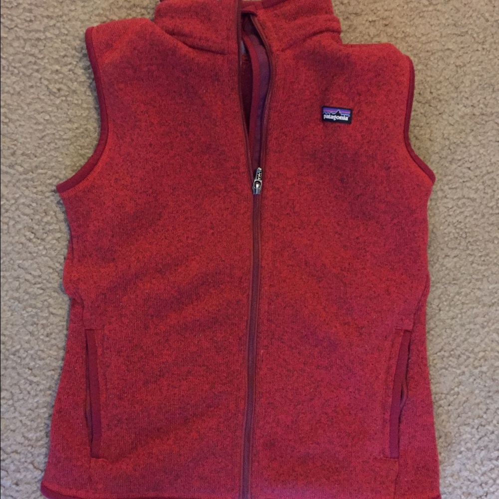 Women's Red Patagonia Vest