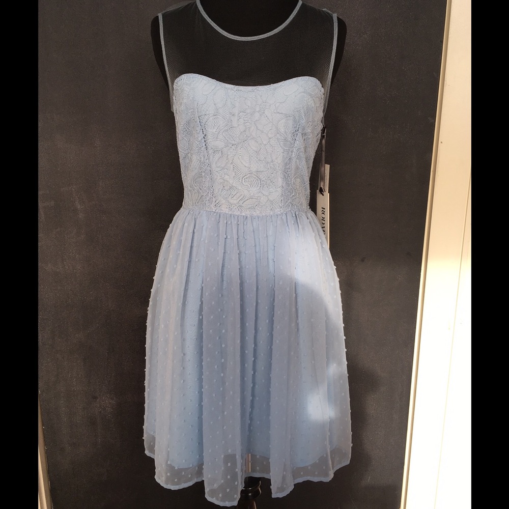 Rodarte for Target Blue Dot Lace Tulle Dress Sz 5