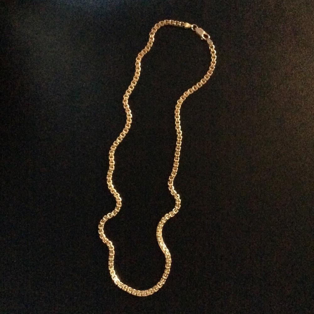 Sterling Silver | 18" 18kt Bonded Box Chain
