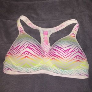 Pink yoga bra