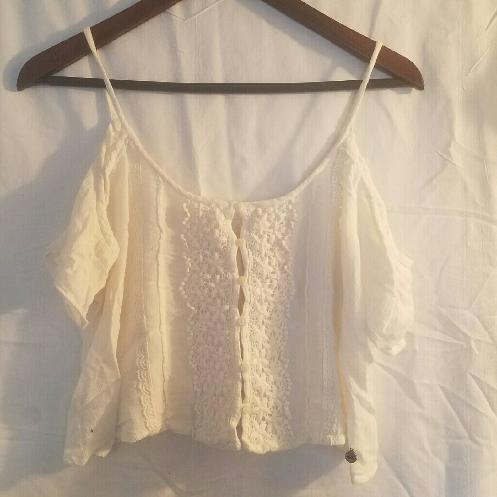 Hollister Off-Shoulder Crop Top