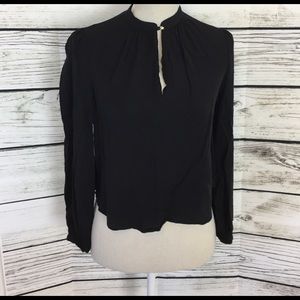 Light blouse mock neck float forever 21