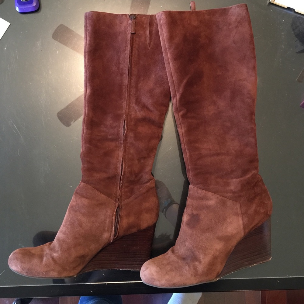 Cole Haan Brown Sued Boots