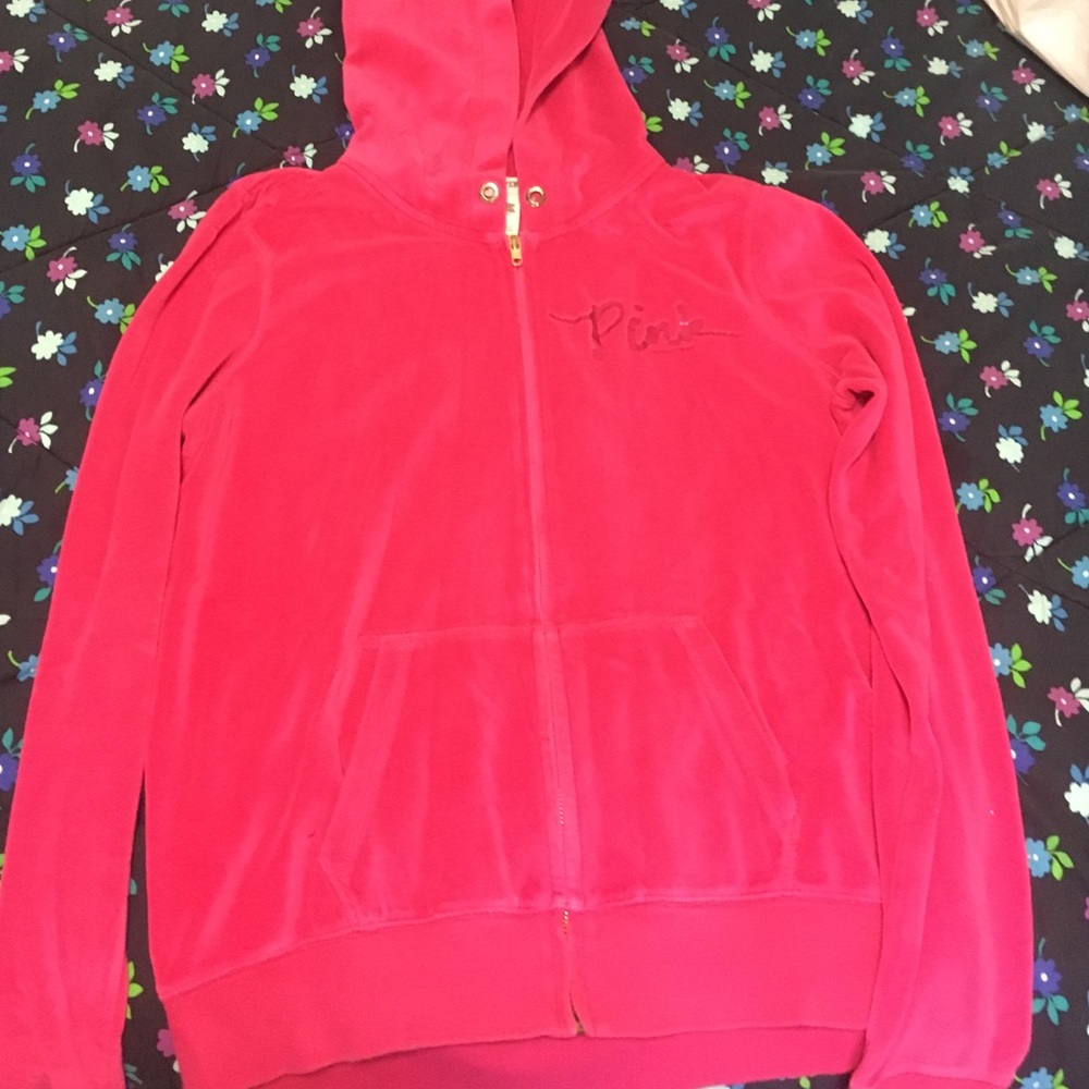 Velour zip up!
