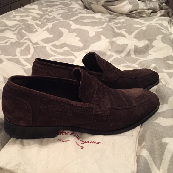 Salvatore Ferragamo Other - Ferragamo Naples brown suede loafers
