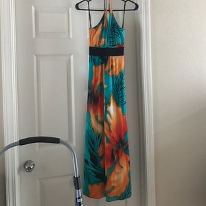 Tropical floral dress