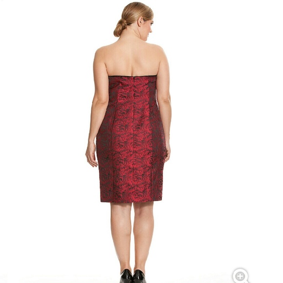*SALE*Rose jacquard bustier dress by isabel toledo - Picture 4 of 6