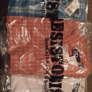 Men's western pearl snap shirts.